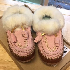 Suede clog slipper Land’s End girls 10